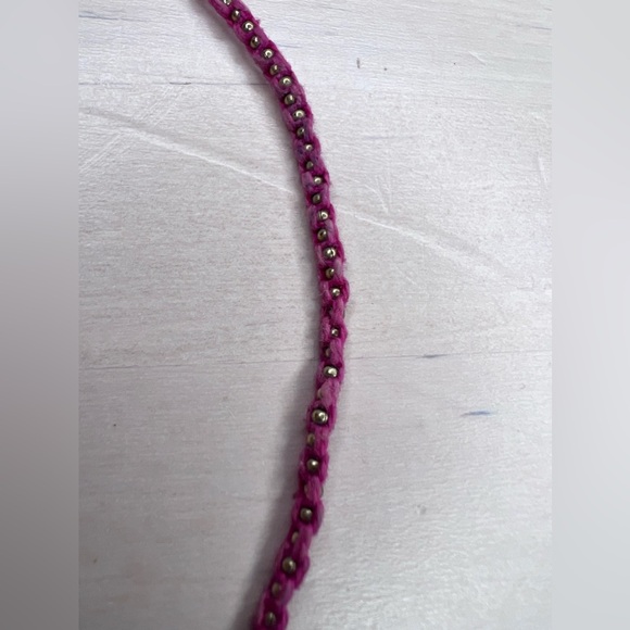 Betsey Johnson Vintage Poodle Heart Bow Crystal Charms Statement Necklace - Picture 10 of 10